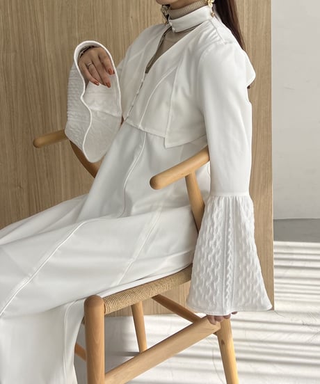 2way bell sleeve short tops