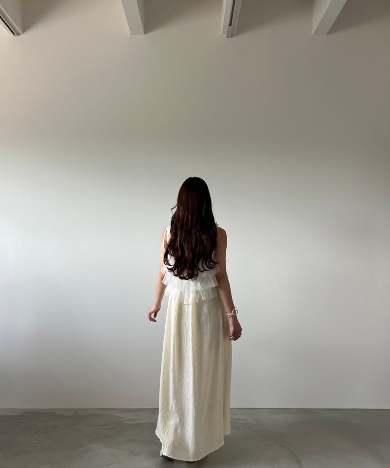 ワンピース AERMA lace up design pleats onepiece lace up design pleats onepiece | AÉRMA boutique