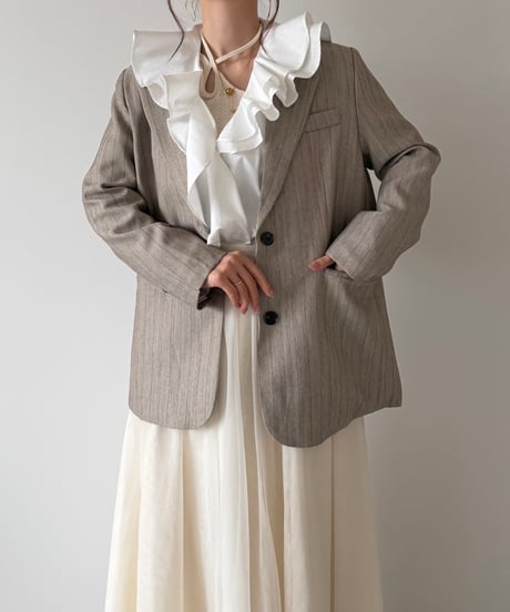 stripe classical tailored jacket