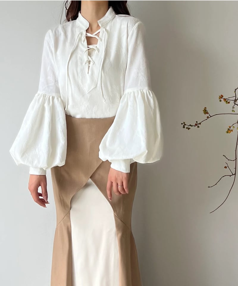 kalma vintage ヴィンテージ ブラウス レース バルーン ヴィンテージ  