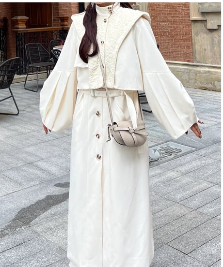 3way layered trench coat(ivory)