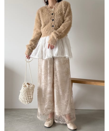 mesh bucket shoulder bag