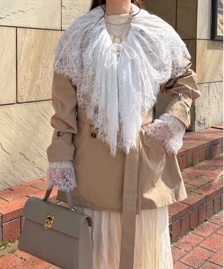 lace cape ribon blouse