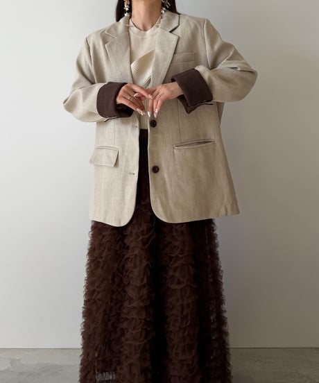 soft twill tailored jacket