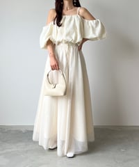 volume tulle frill skirt
