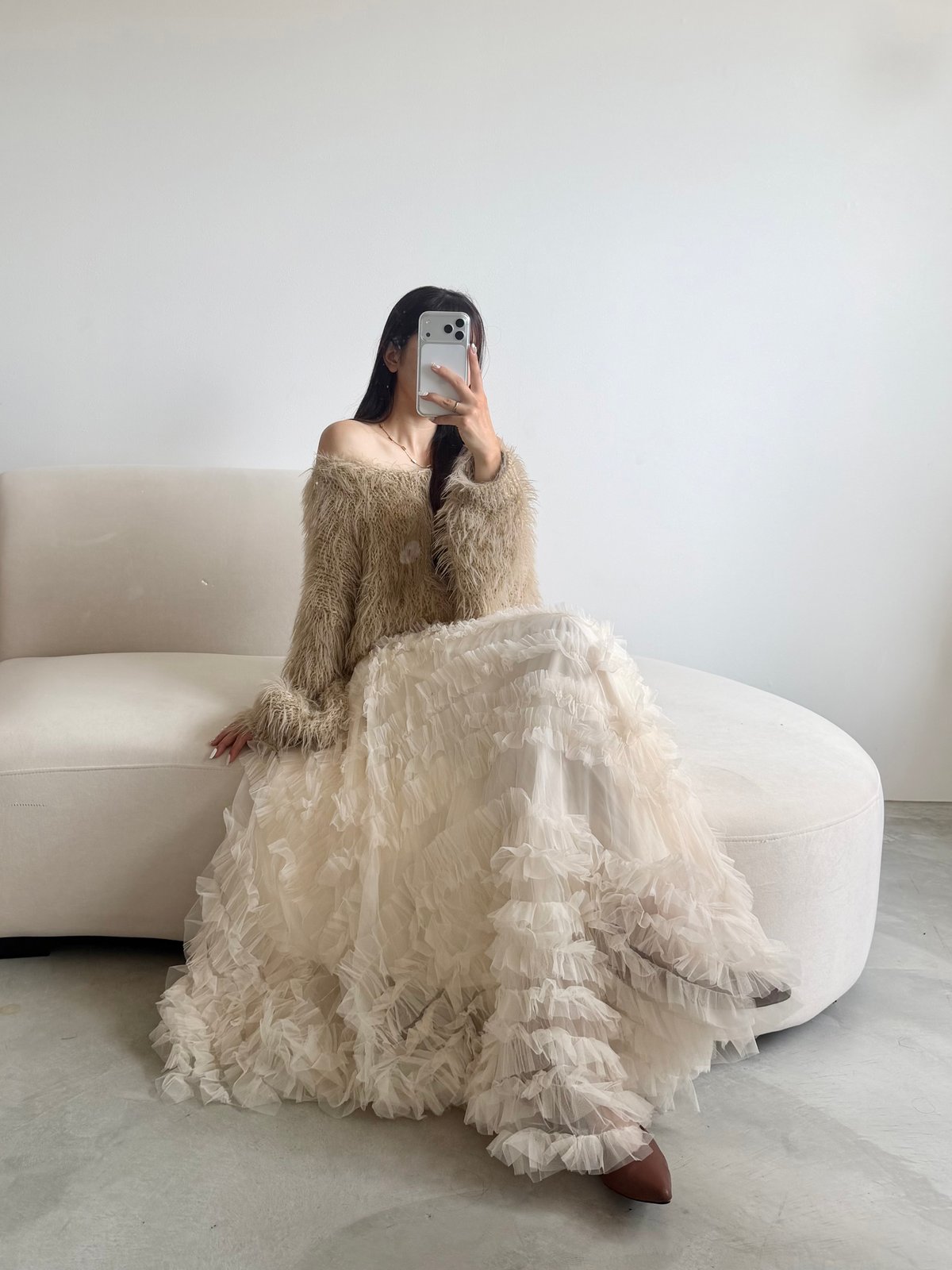 tulle gather frill skirt | AÉRMA boutique