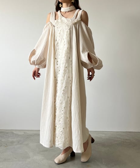 asymmetry off shoulder flower onepiece