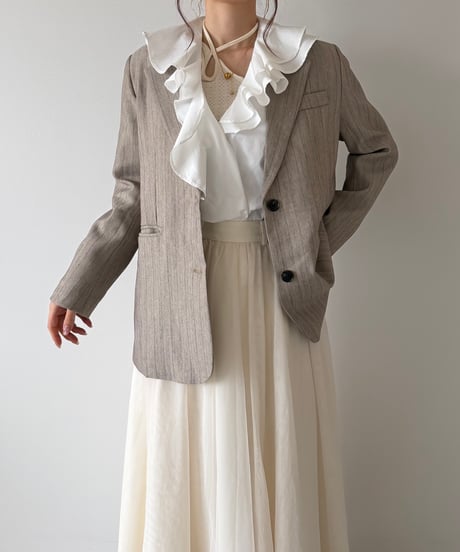 stripe classical tailored jacket