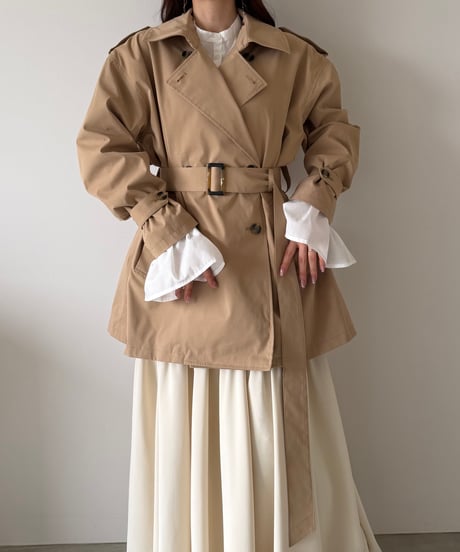 classic short trench coat