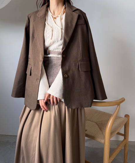 nuance brown tailored jacket