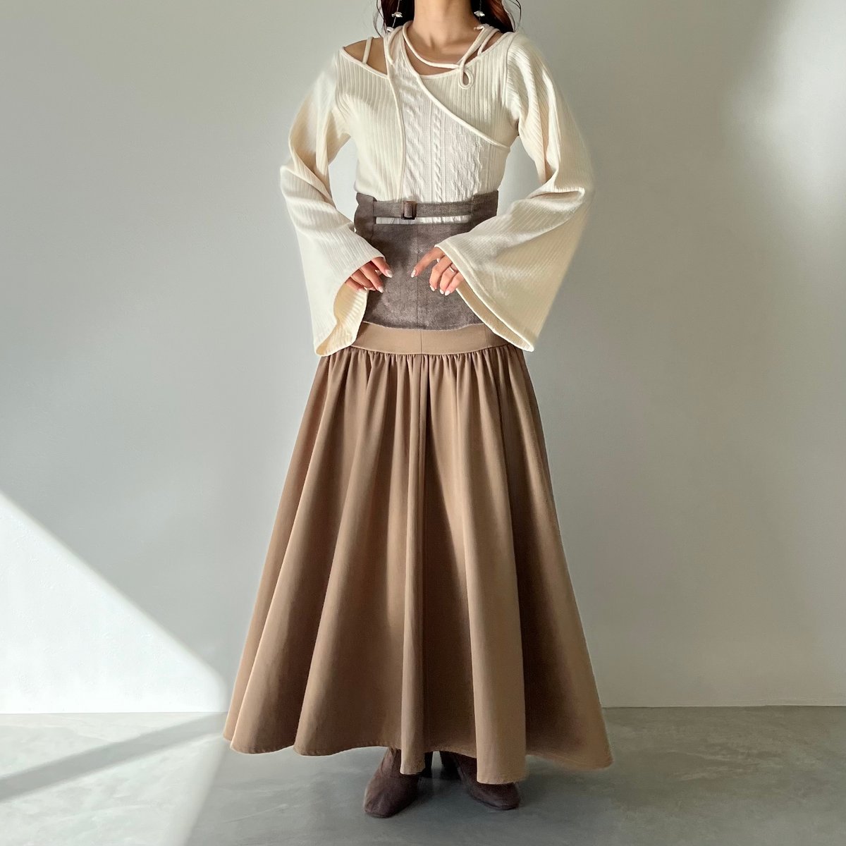AÉRMA boutique トップス2点セットアシンメトリーキャミソール