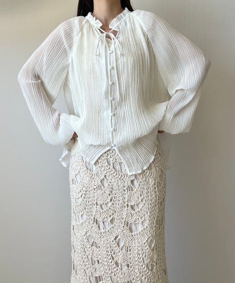 crochet layered sleeveless onepiece(2色)