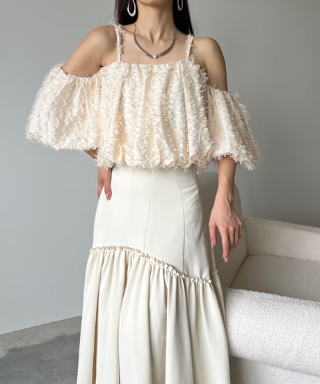 fringe volume offshoulder tops