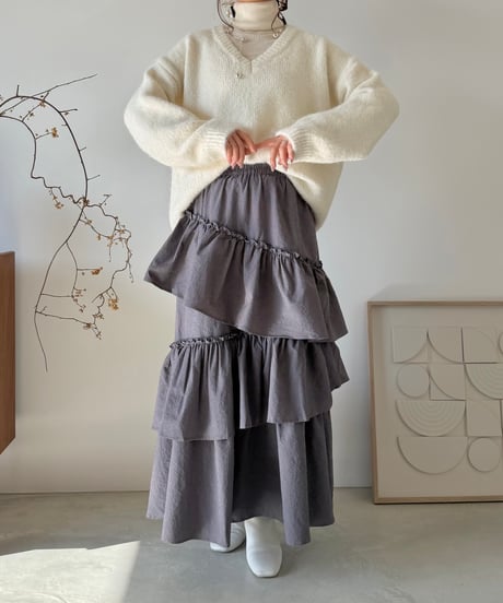 check tiered volume skirt
