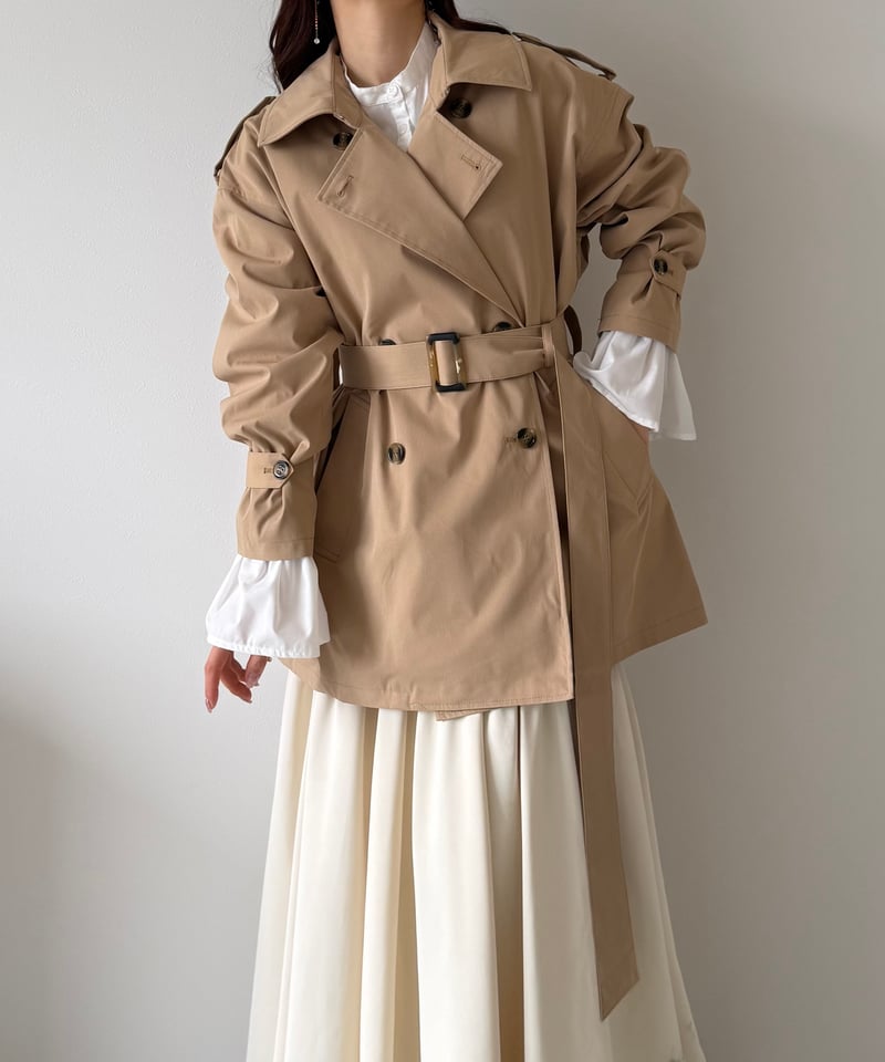 classic short trench coat | AÉRMA boutique