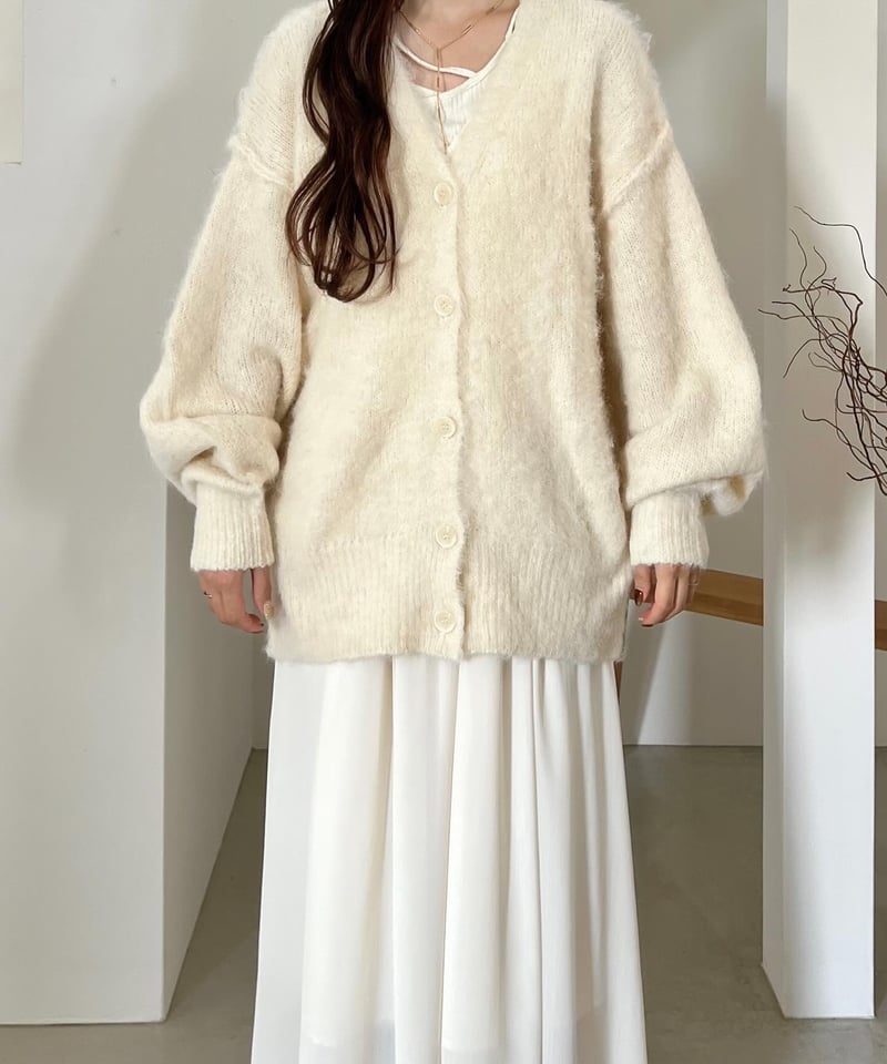 soft volume knit cardigan | AÉRMA boutique
