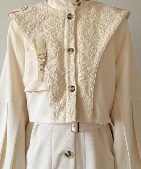 3way layered trench coat(ivory)