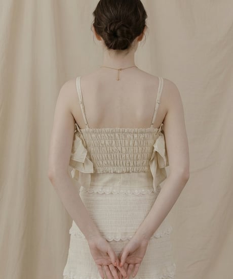 frill tiered volume bustier