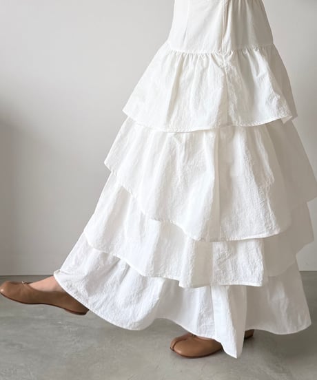 grace tiered long skirt