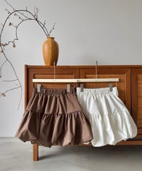 balloon tiered culotte skirt