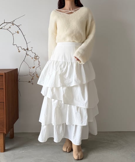 grace tiered long skirt