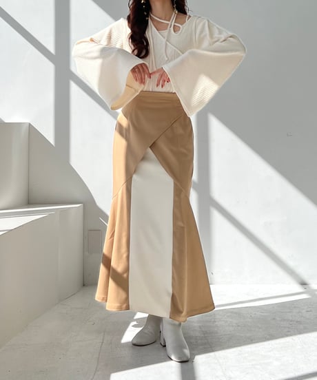 layered flare mermaid skirt