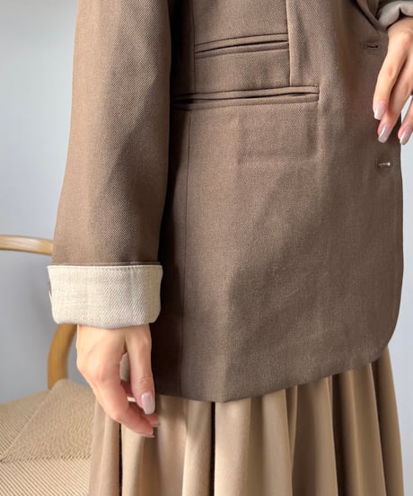 nuance brown tailored jacket