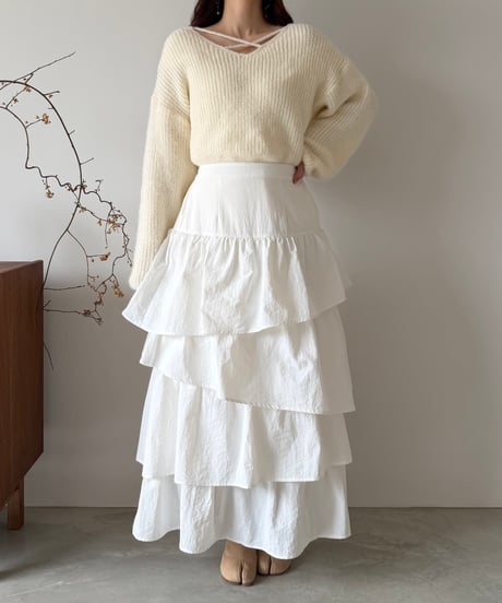 grace tiered long skirt