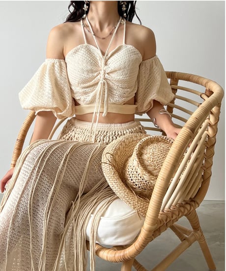 2way off shoulder swim wear(3set)