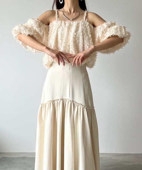 fringe volume offshoulder tops