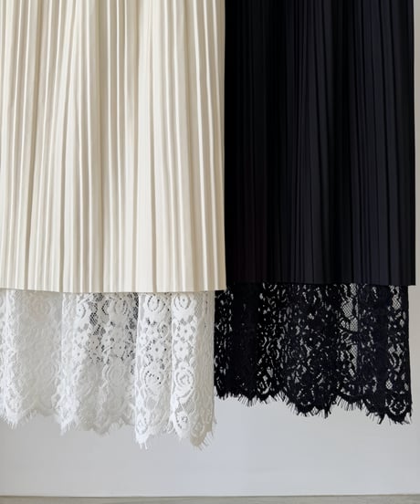 2way lace flare skirt(2色)