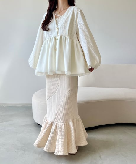 2 way nuance i line flare skirt