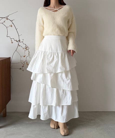 grace tiered long skirt