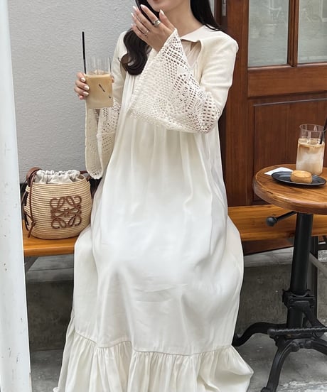 flare lace sleeve short bolero