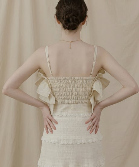 frill tiered volume bustier