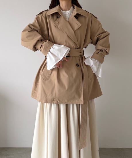 classic short trench coat