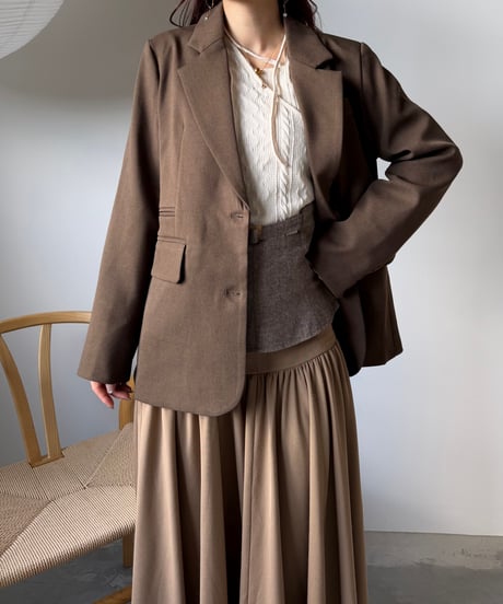 nuance brown tailored jacket