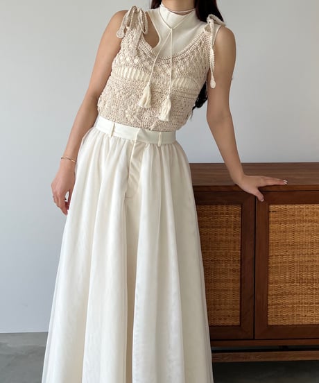 shoulder ribbon race bustier