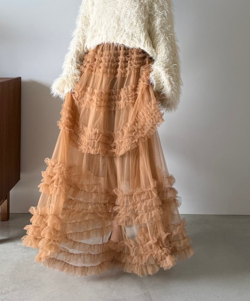 layered frill tulle skirt | AÉRMA boutique