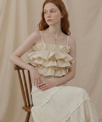 frill tiered volume bustier
