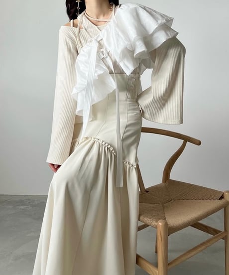 asymmetry strap flare tops