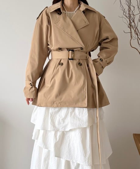 classic short trench coat