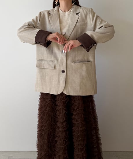 soft twill tailored jacket