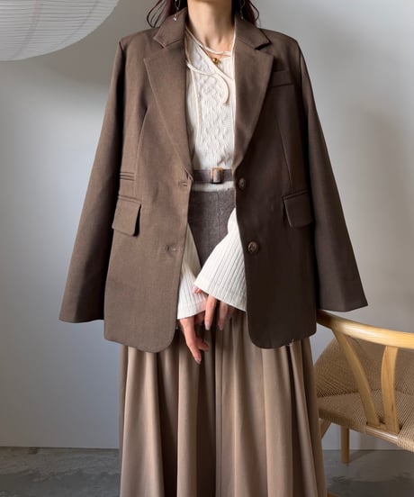 nuance brown tailored jacket