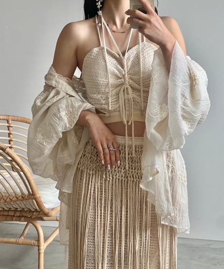 2way off shoulder swim wear(3set)