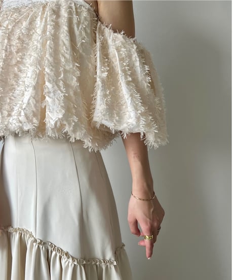 fringe volume offshoulder tops
