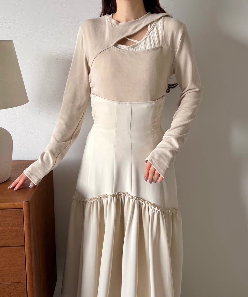 cut out asymmetry tops | AÉRMA boutique