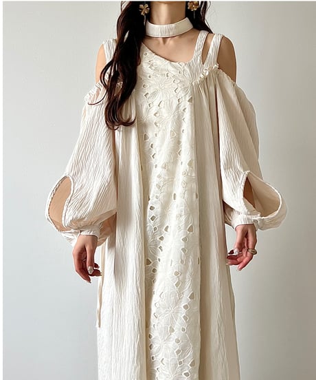 asymmetry off shoulder flower onepiece