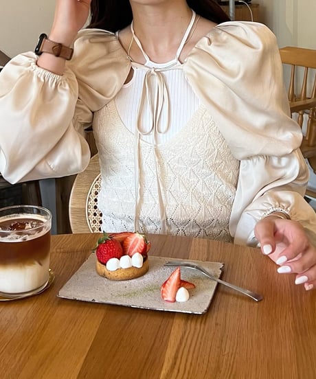 puff sleeve short bolero