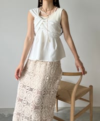 asymmetry peplum bustier